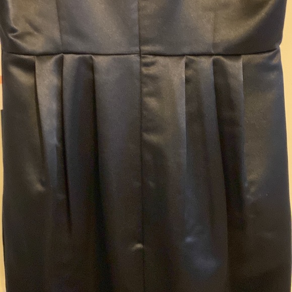 NWT Michael Kors Sz 2 Satin Navy Blue (Black?) Dress Party Prom Wedding Party MK - Picture 16 of 16